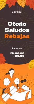 Guía de las rebajas de otoño con un acogedor toque de naranja y marrón