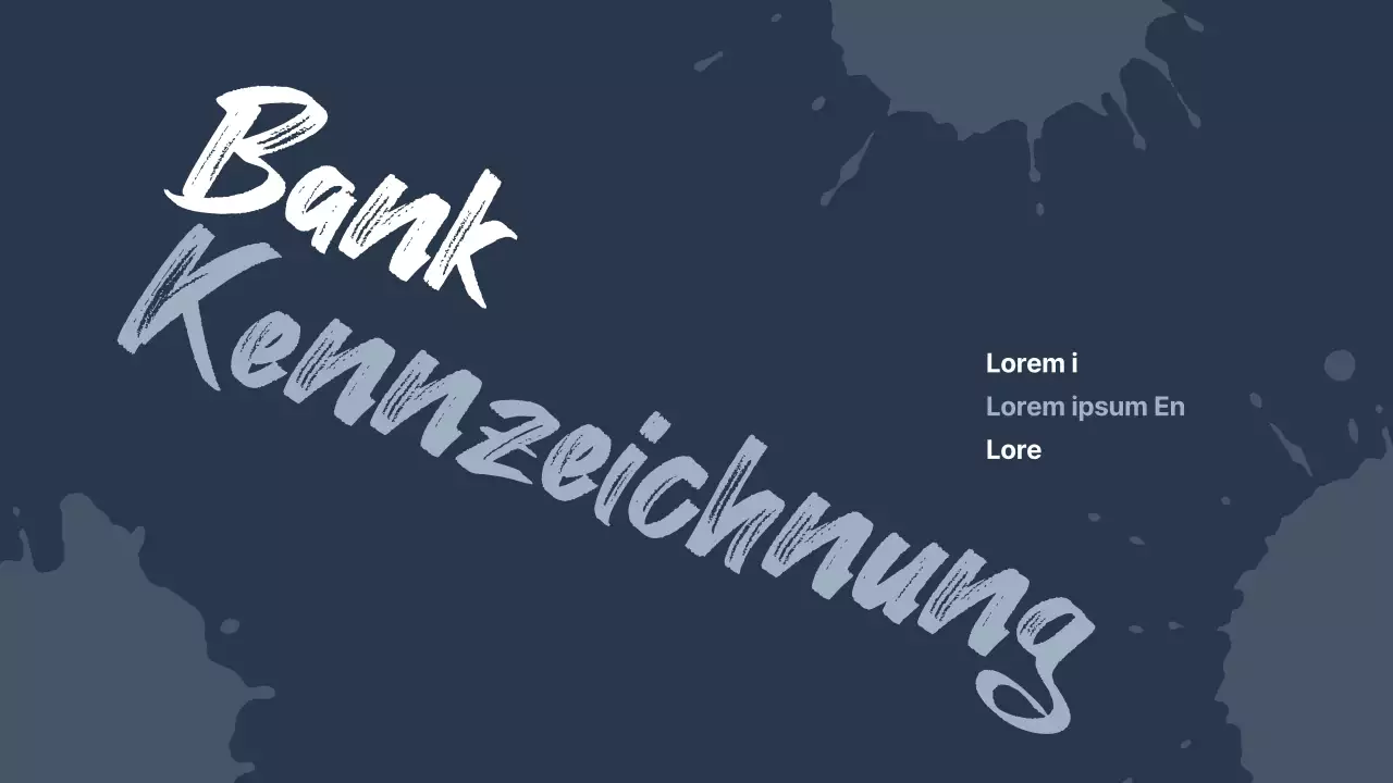 Ein moderner Marktforschungsbericht über marineblaue Akzente