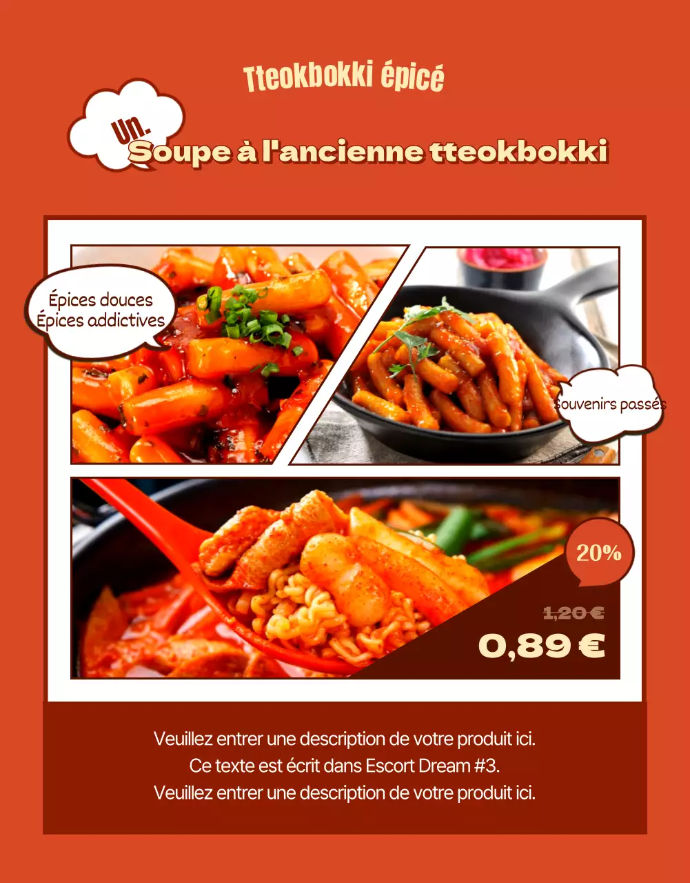 Promouvoir un look rouge et rétro