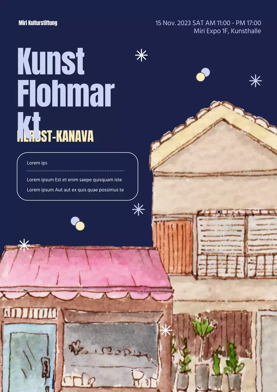 Bewerben Sie Ihren Herbstflohmarkt mit einem emotionalen Konzept