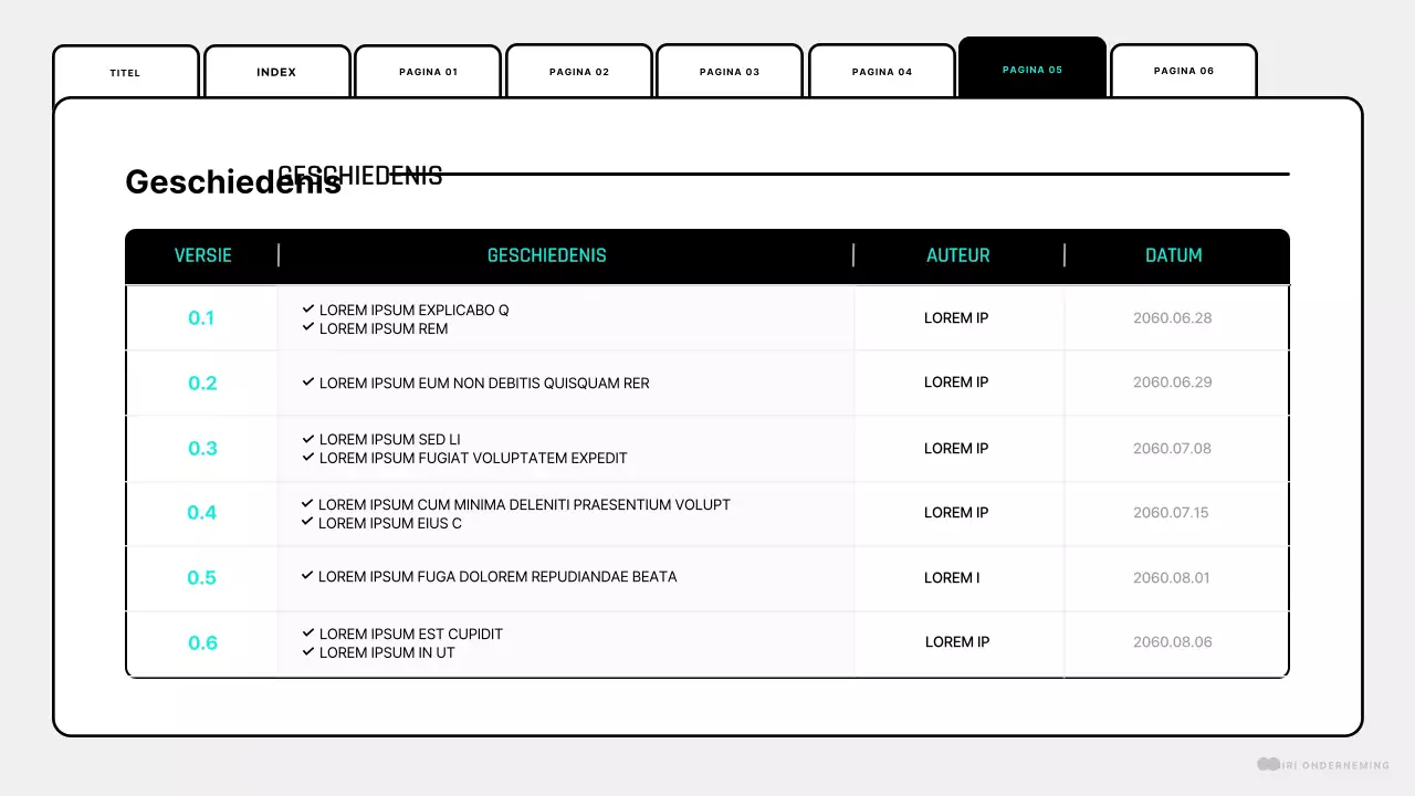 Een eenvoudig ontwerp voor een mintwitte webpagina