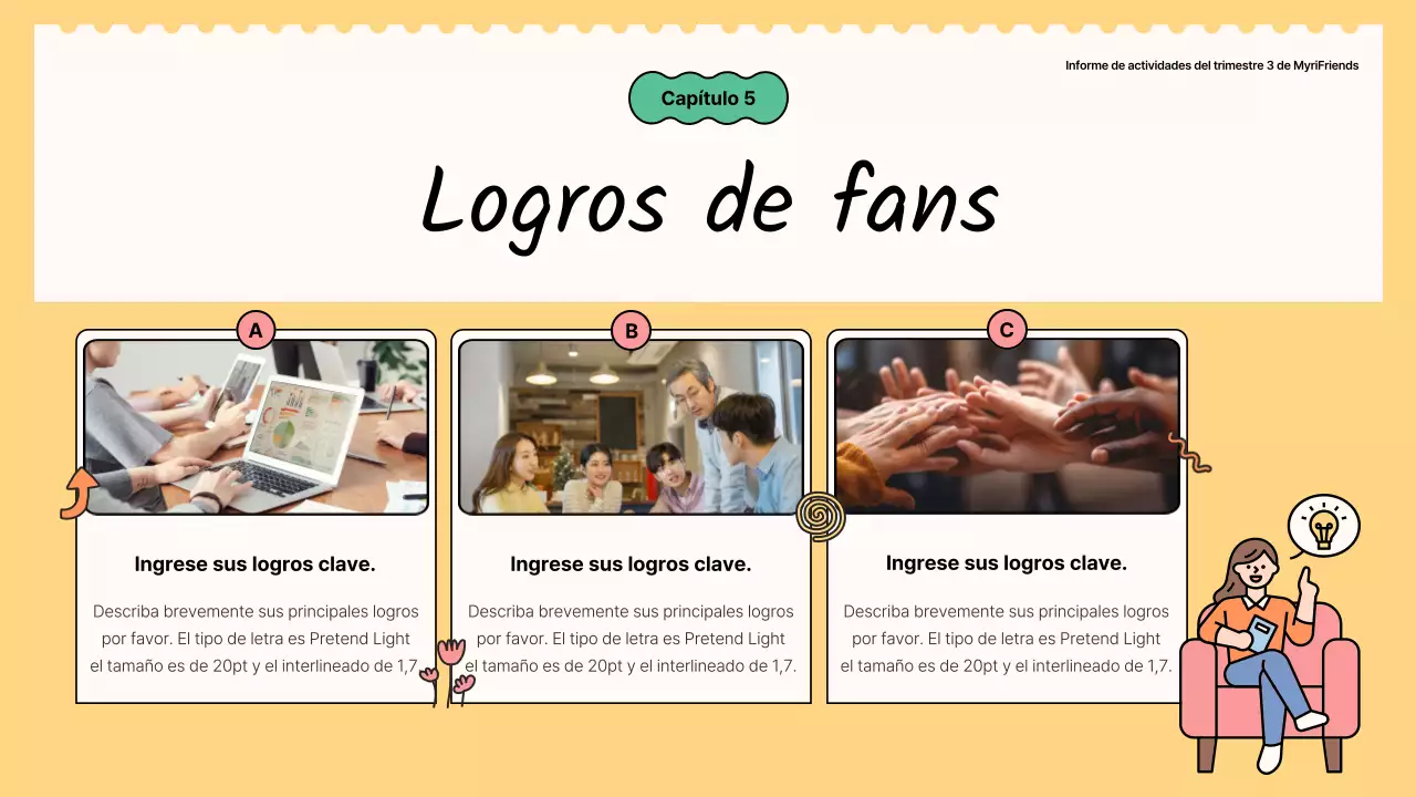  Informes de actividad de los aficionados en verde y amarillo