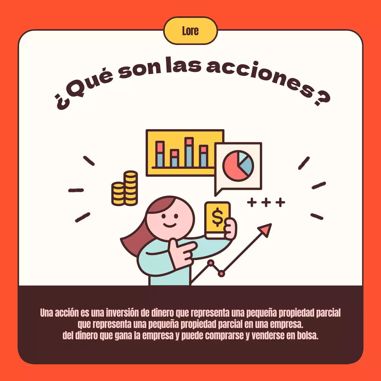 Guía sencilla para principiantes sobre las acciones en naranja y amarillo