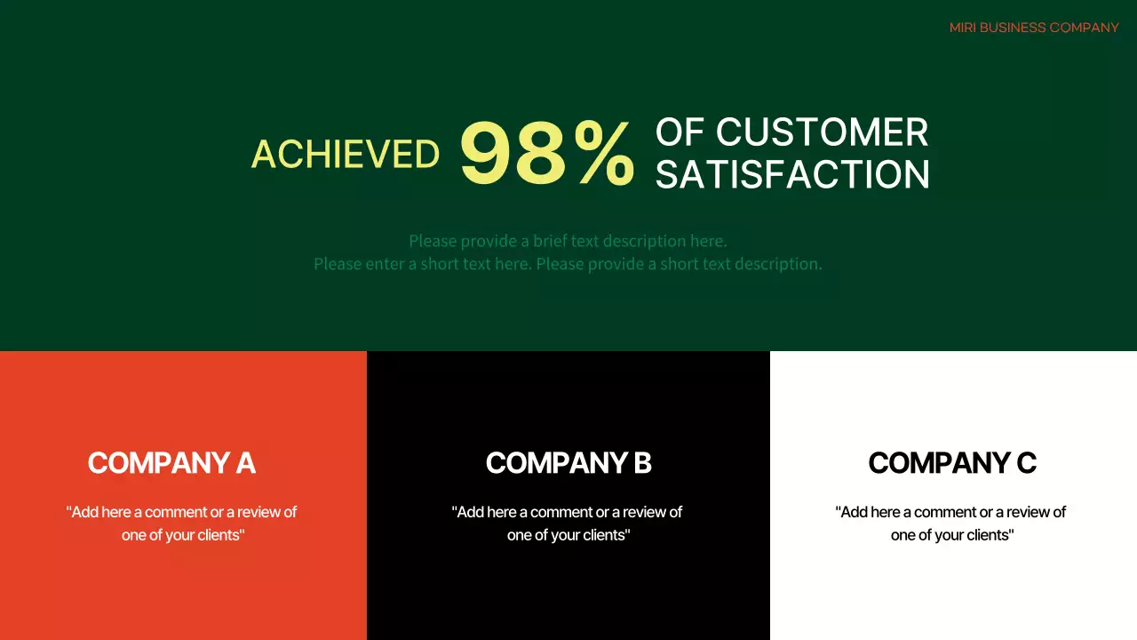 Orange Professional Work Presentation