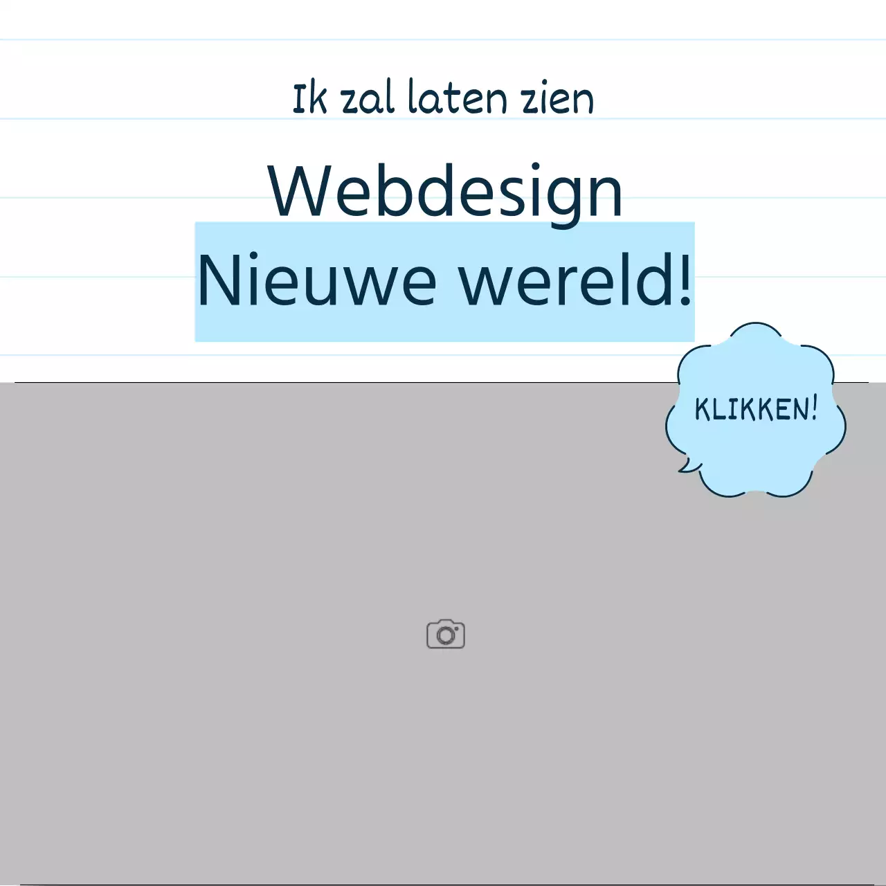 Een eenvoudige storytelling in blauw en lichtblauw