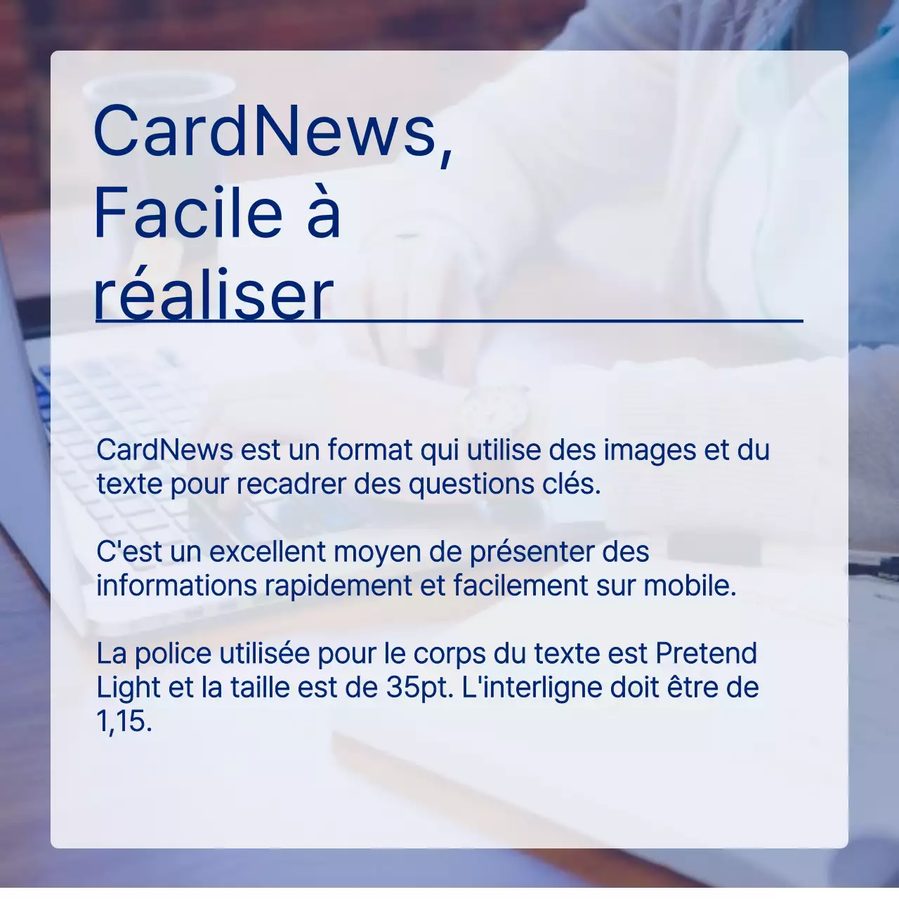 Promouvoir un cadre photo simple en bleu et blanc