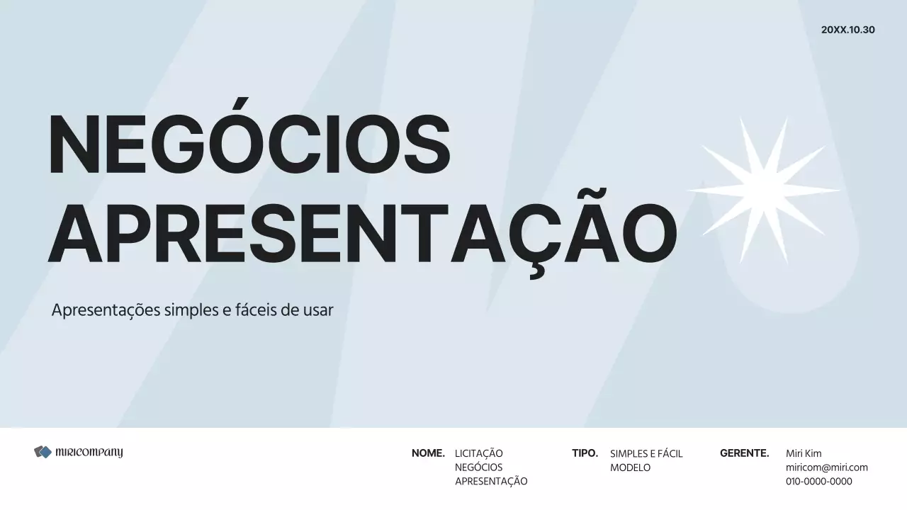 Um plano de negócios simples a cinzento e branco