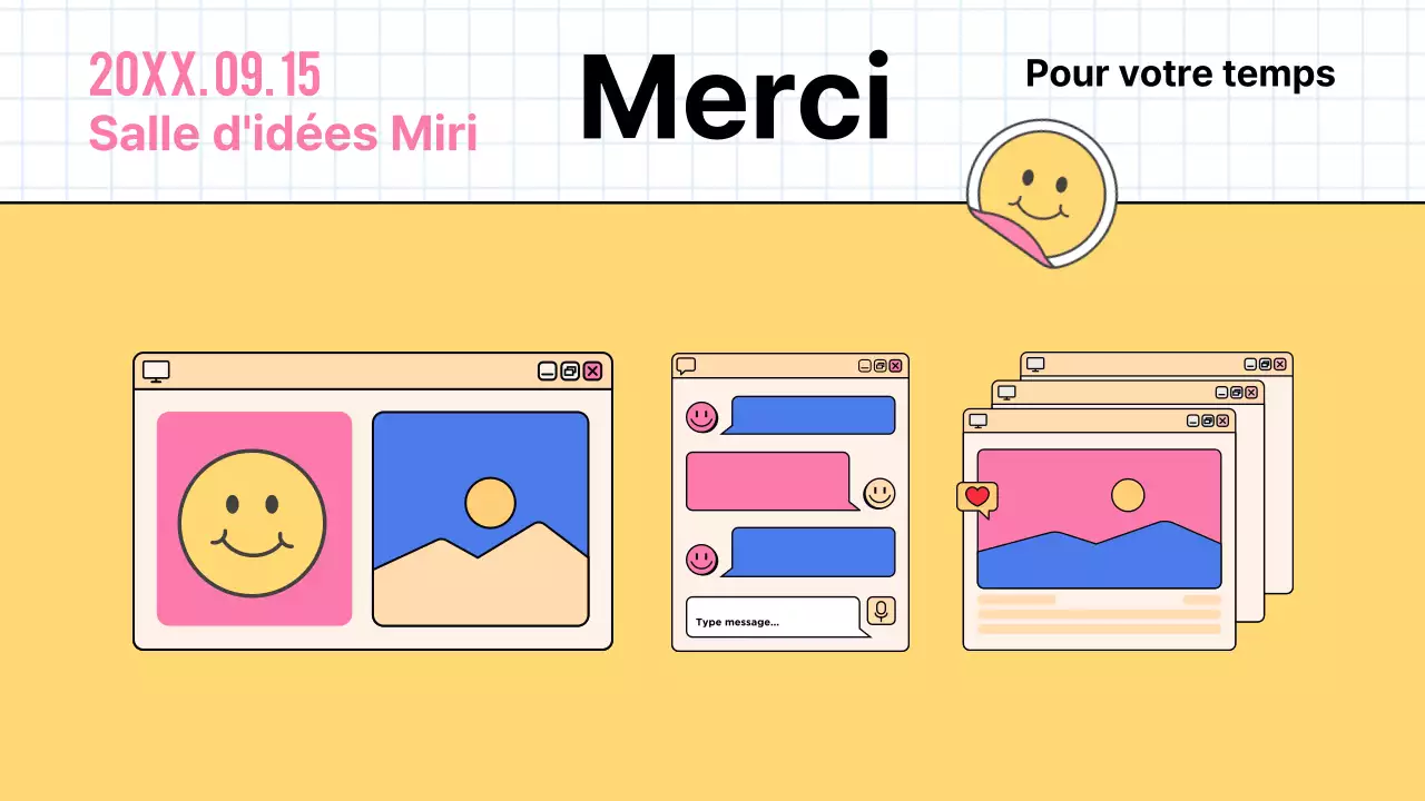 Rapport de minutes marketing tendance en jaune et blanc