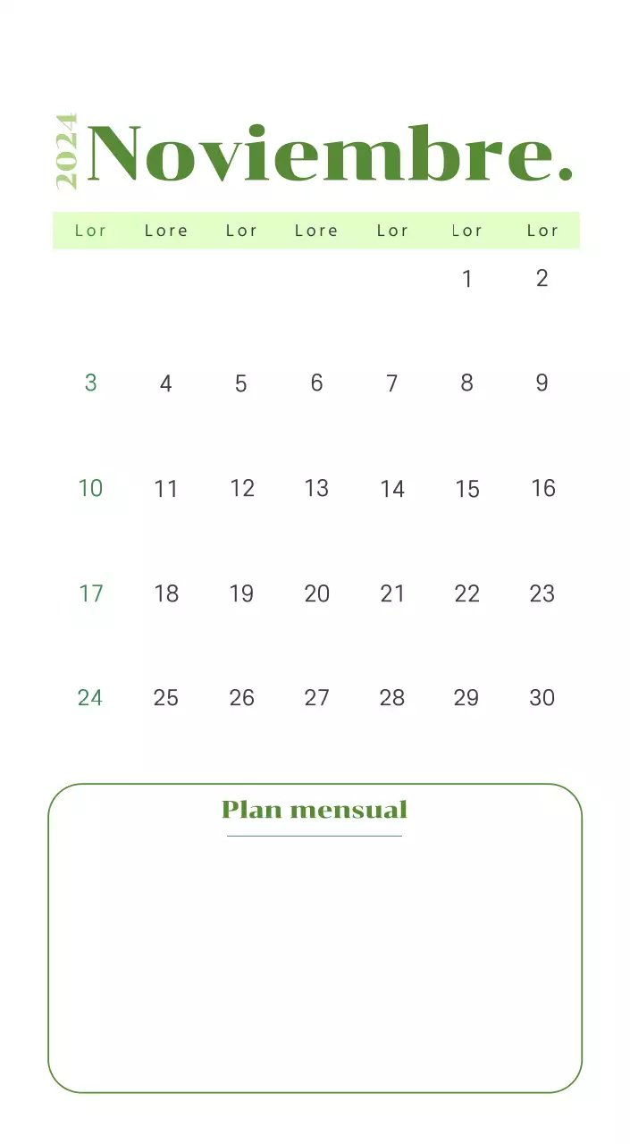 Calendario con ilustraciones juveniles sobre fondo amarillo y verde