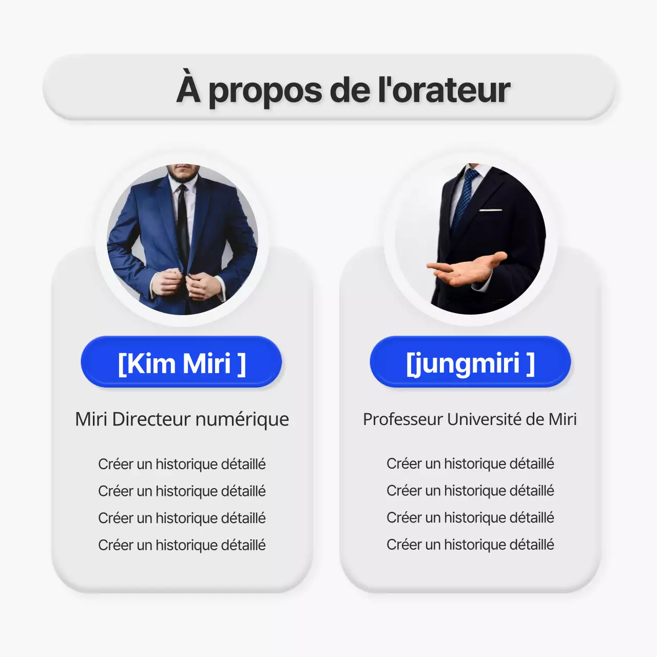 Annonce de séminaire dans un style 3D minimaliste en bleu et gris