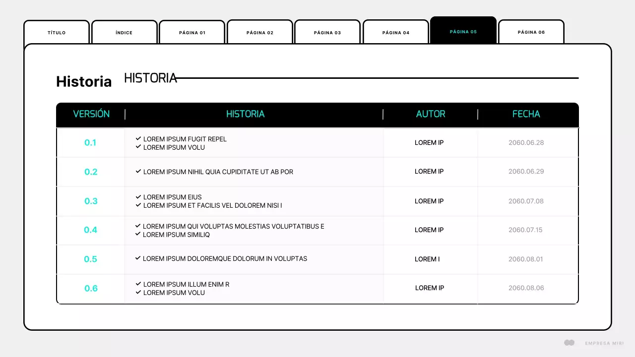 Un sencillo diseño de página web en blanco y menta