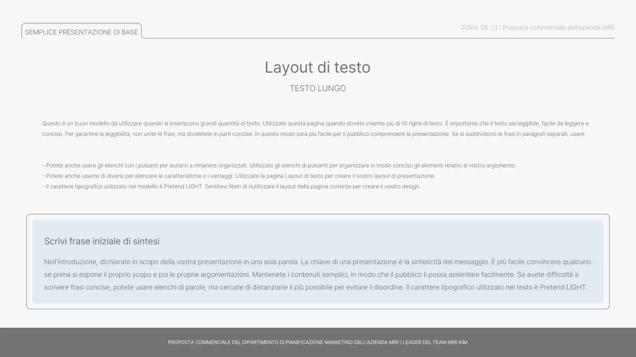 Semplice rapporto di base in azzurro e verde chiaro