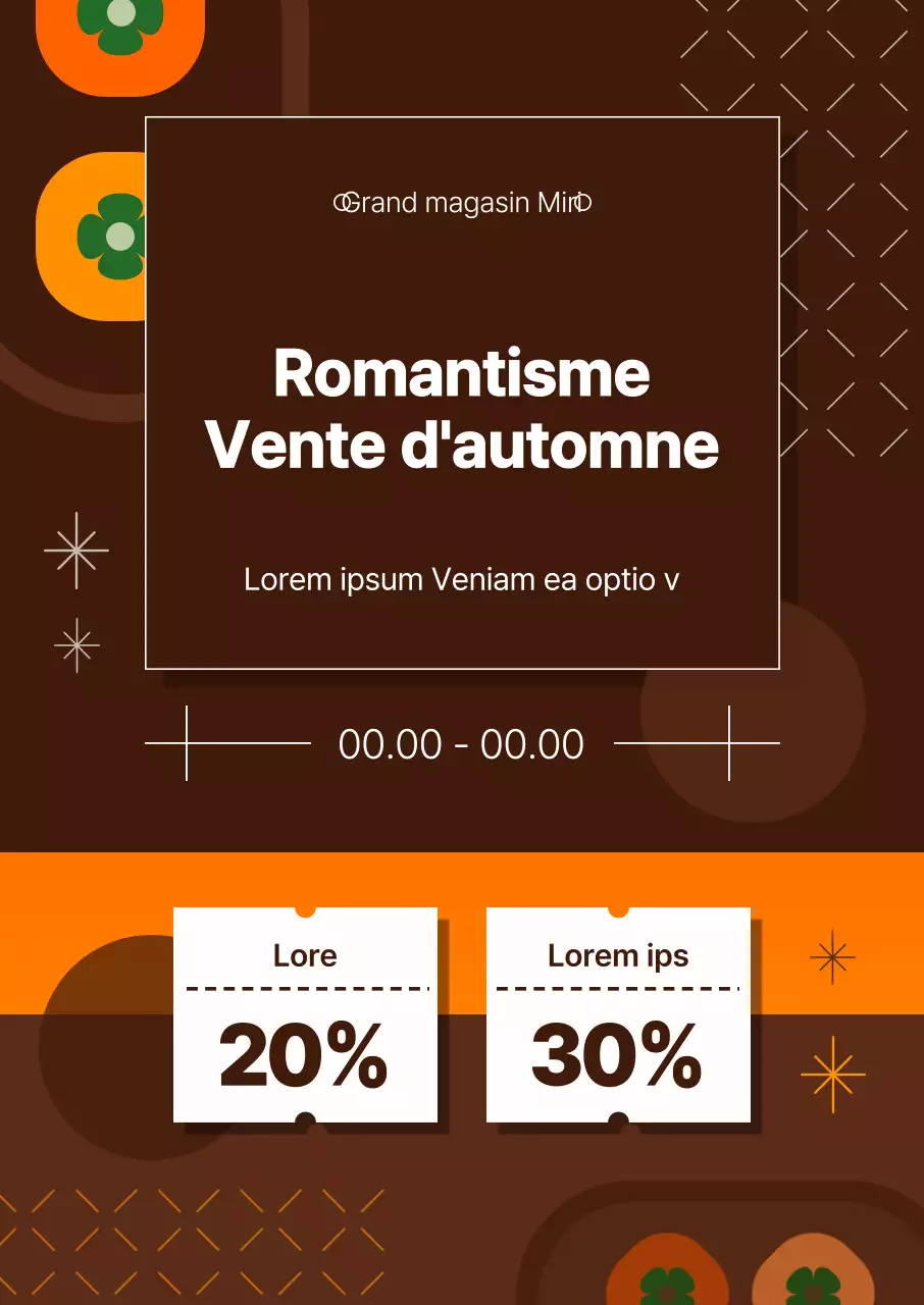 Guide des événements automnaux dans les tons bruns et orangés