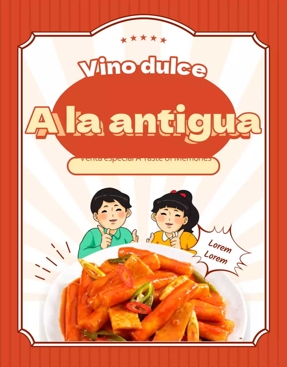 Promueve un look rojo y retro