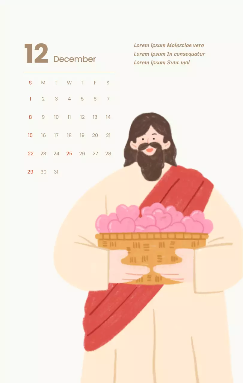 Een devotiekalender met gezellige illustraties en bijbelverzen op een lichtblauwe achtergrond