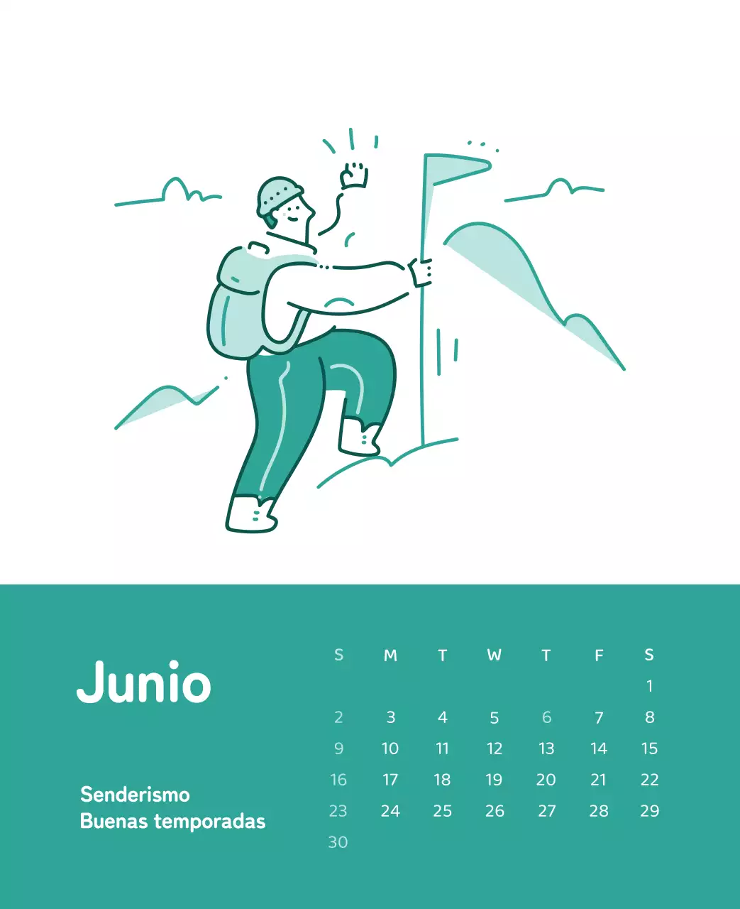 Un calendario con ilustraciones llenas de color y emoción