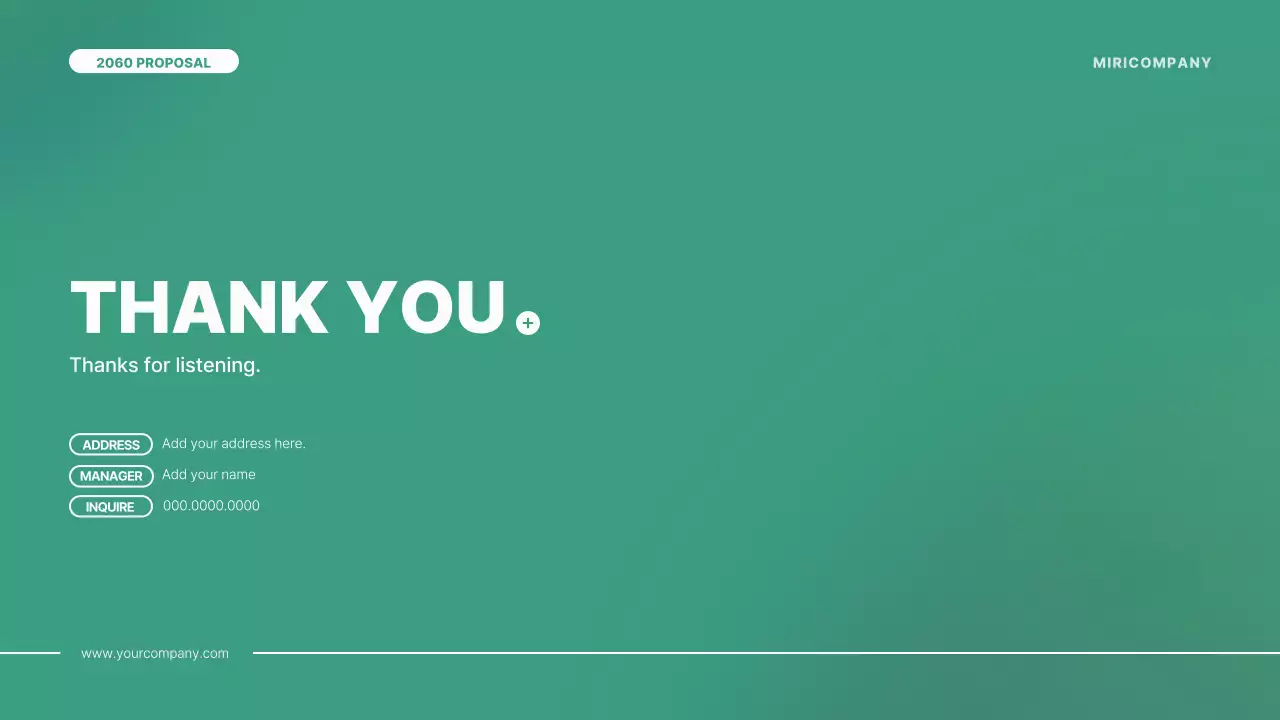 그린 모던 가이드 프레젠테이션