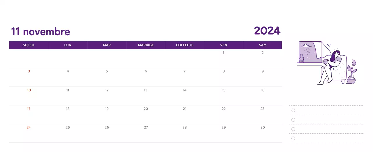 Un calendrier aux illustrations colorées et émouvantes