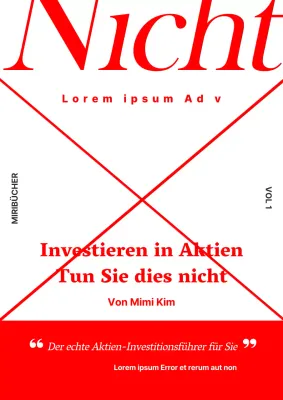 Basic Stock Investing Bucheinband in rot und weiß