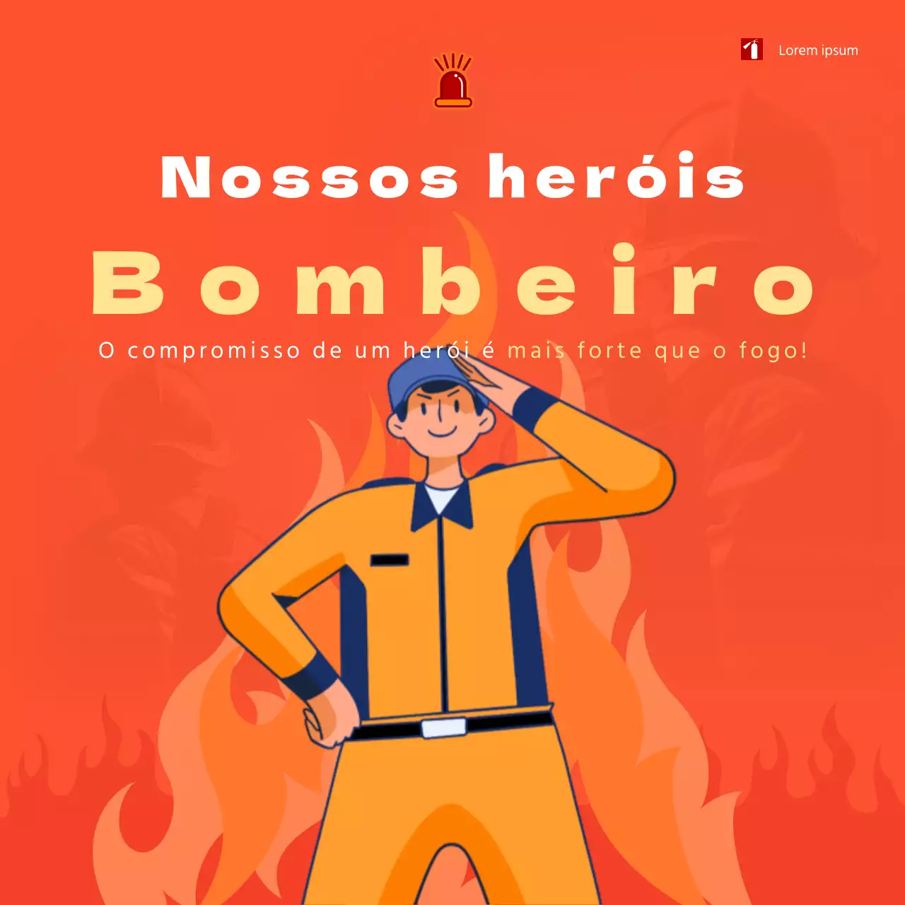 Um simples anúncio laranja de auditoria de incêndios