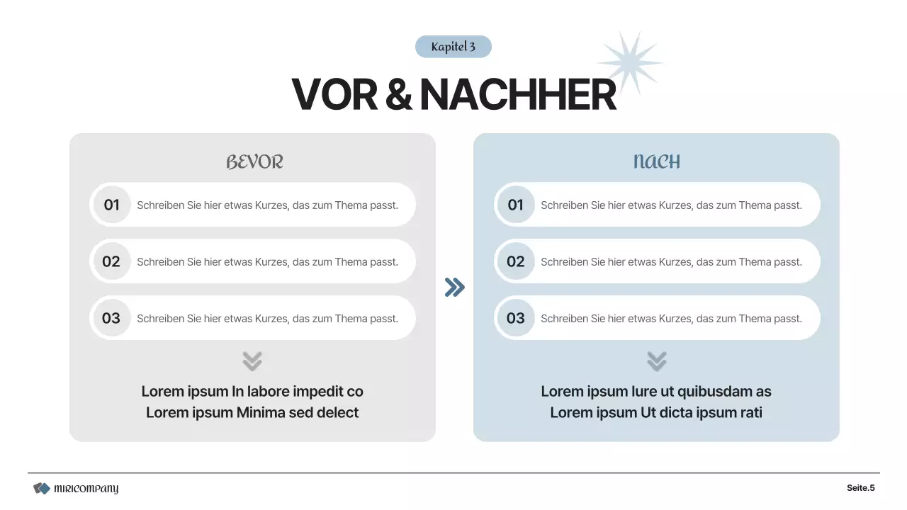 Ein einfacher Geschäftsplan in Grau und Weiß