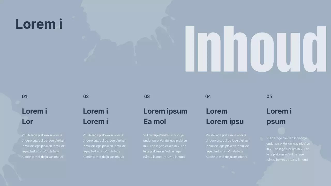 Een modern marktonderzoeksrapport over marineblauwe accenten