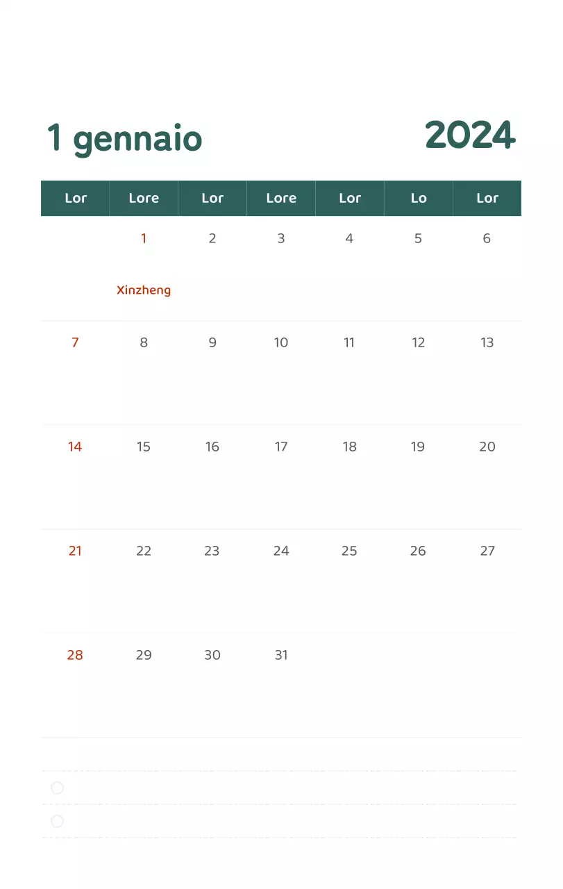 Un calendario con illustrazioni colorate ed emozionali