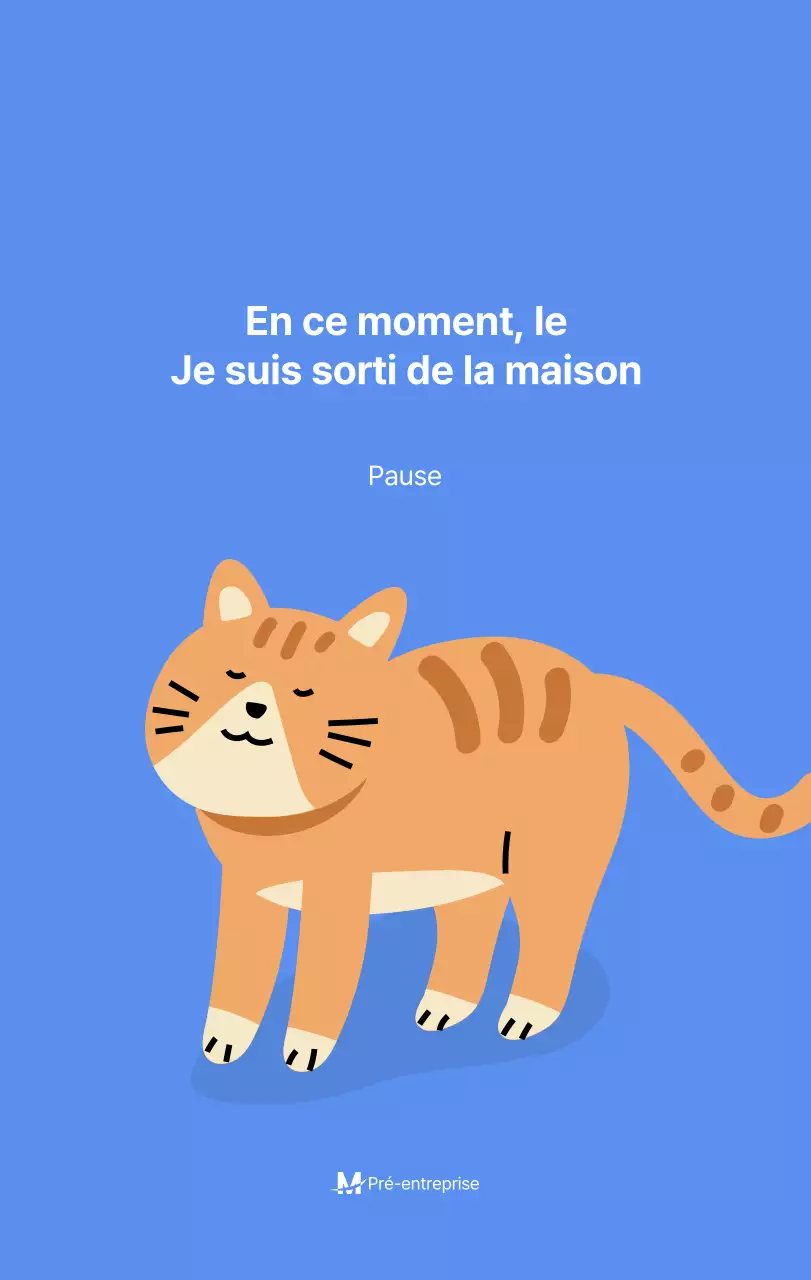 Calendrier de motivation avec des illustrations énergiques et des citations positives sur un fond bleu clair