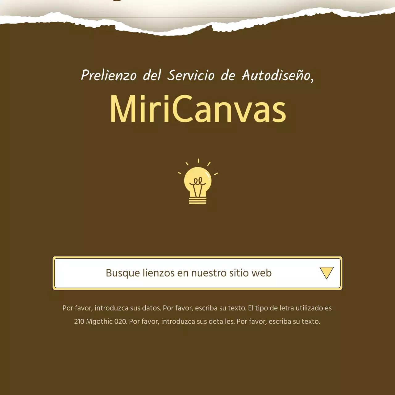 Una sencilla presentación de producto en amarillo y beige