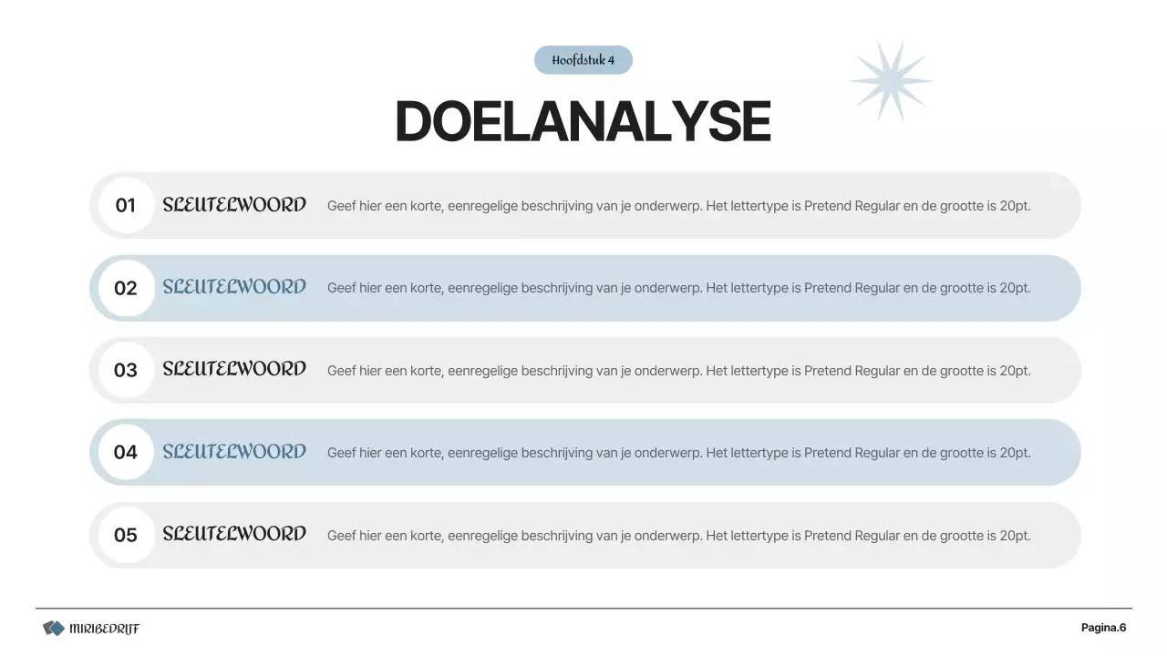 Een eenvoudig ondernemingsplan in grijs en wit