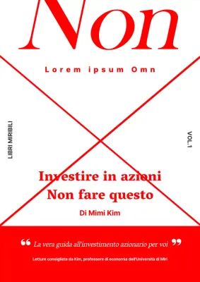 Copertina del libro sugli investimenti azionari di base in rosso e bianco