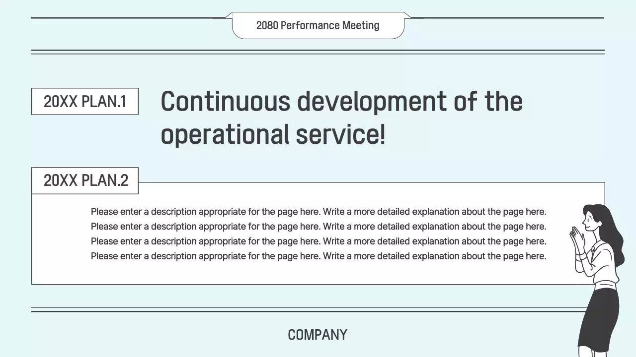 블루 미니멀 IT 비즈니스 플랜 프레젠테이션