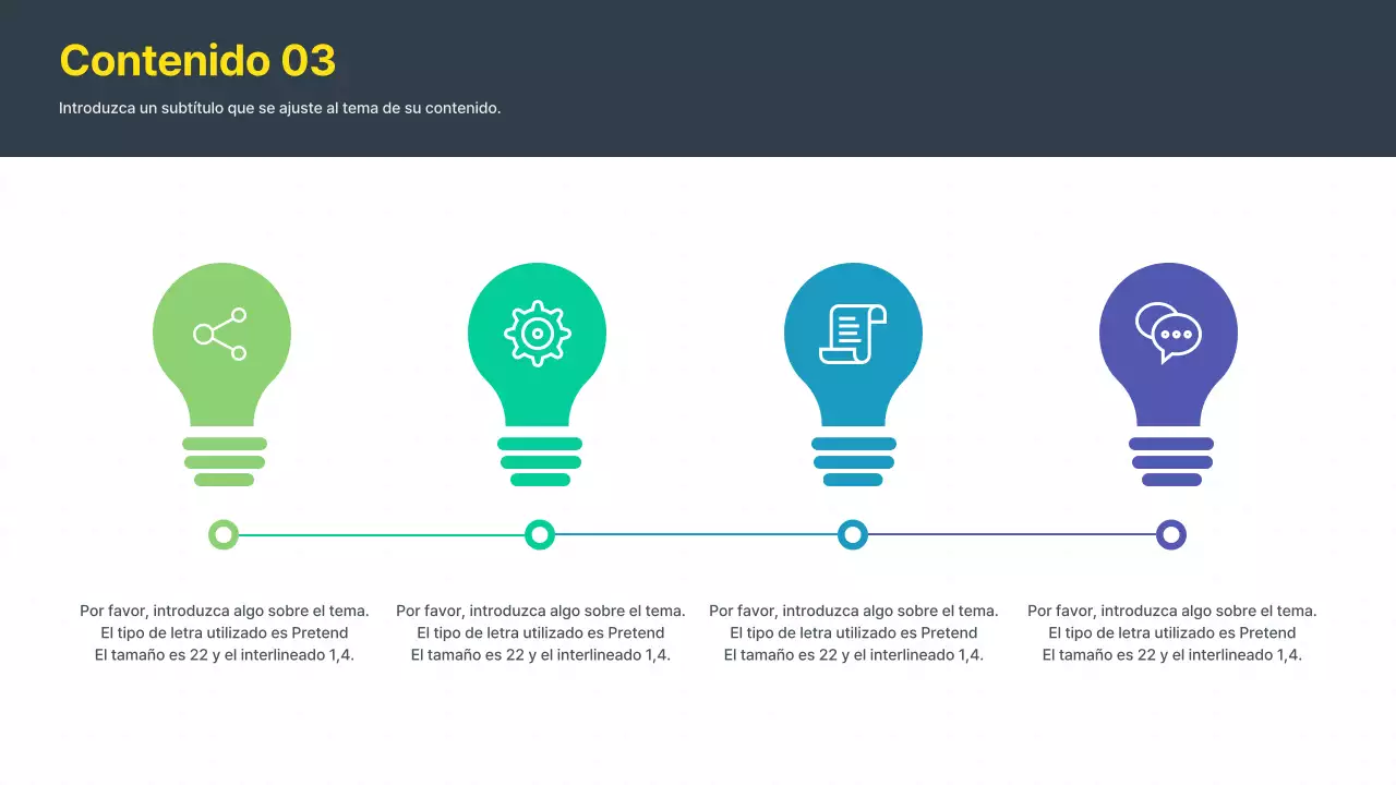 Propuesta de idea moderna en amarillo y gris