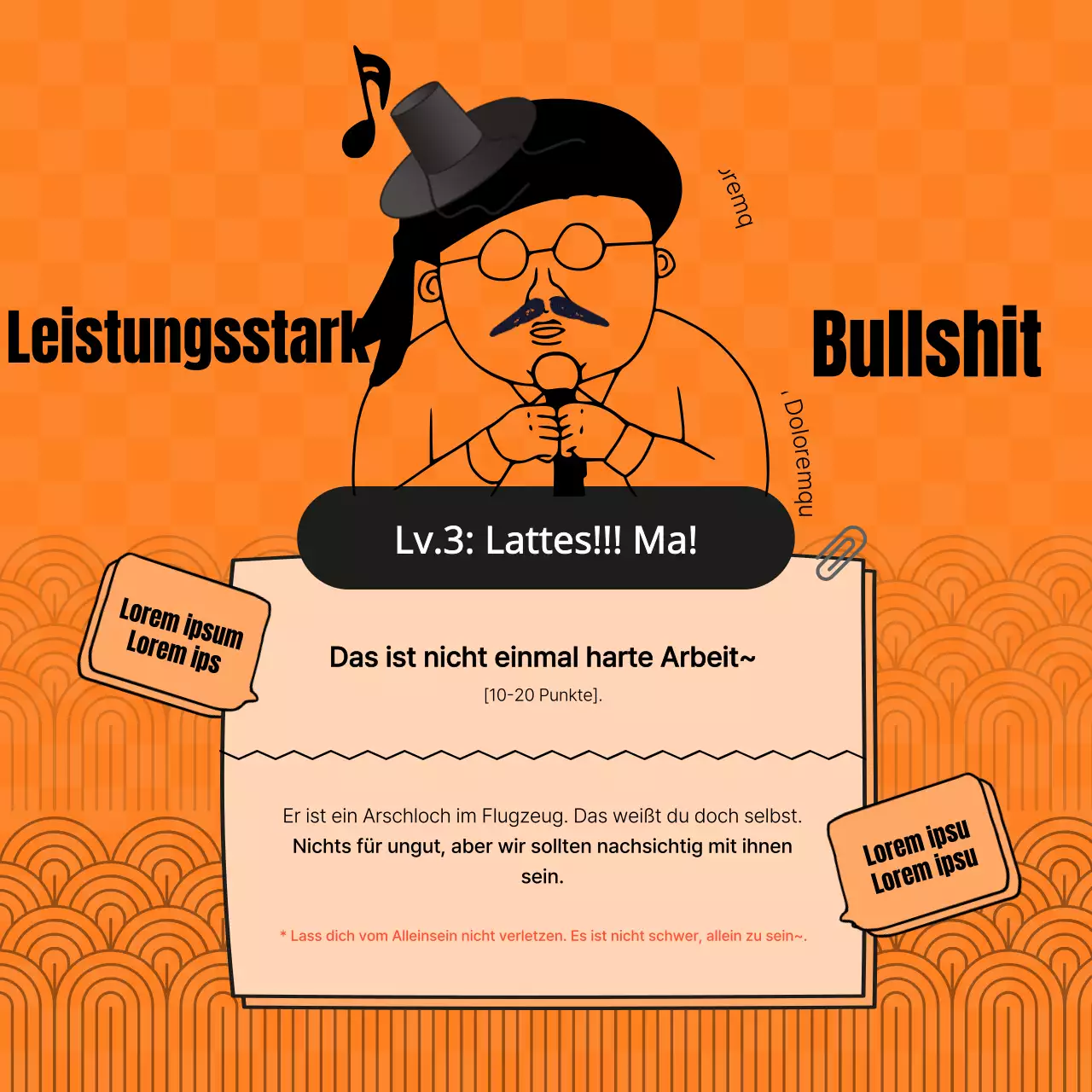 Ein Leitfaden für den orangefarbenen, einfachen Stummtest