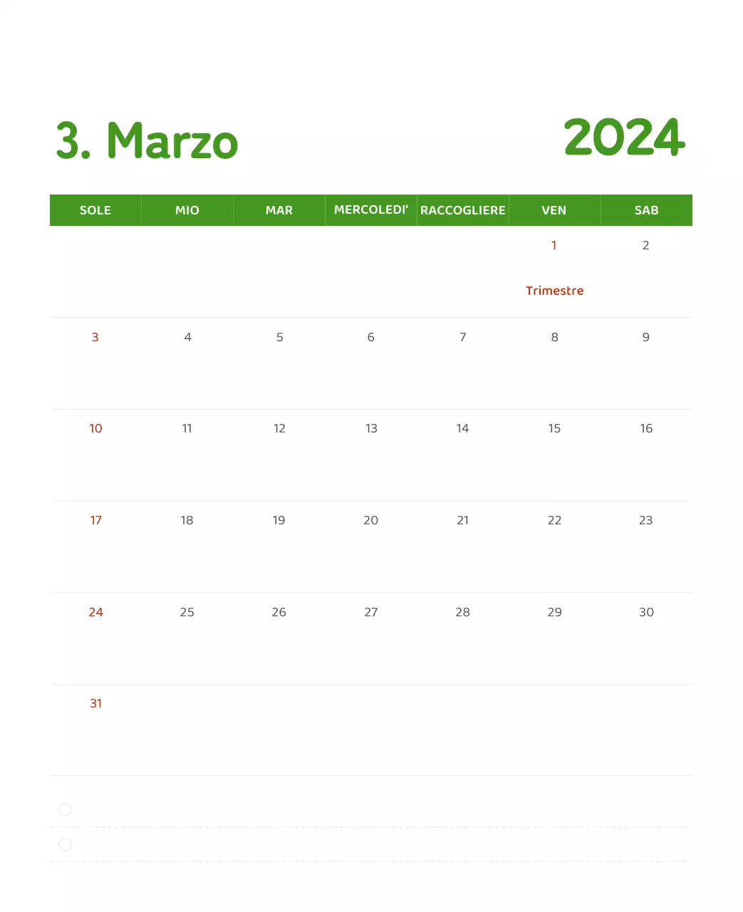 Un calendario con illustrazioni colorate ed emozionali