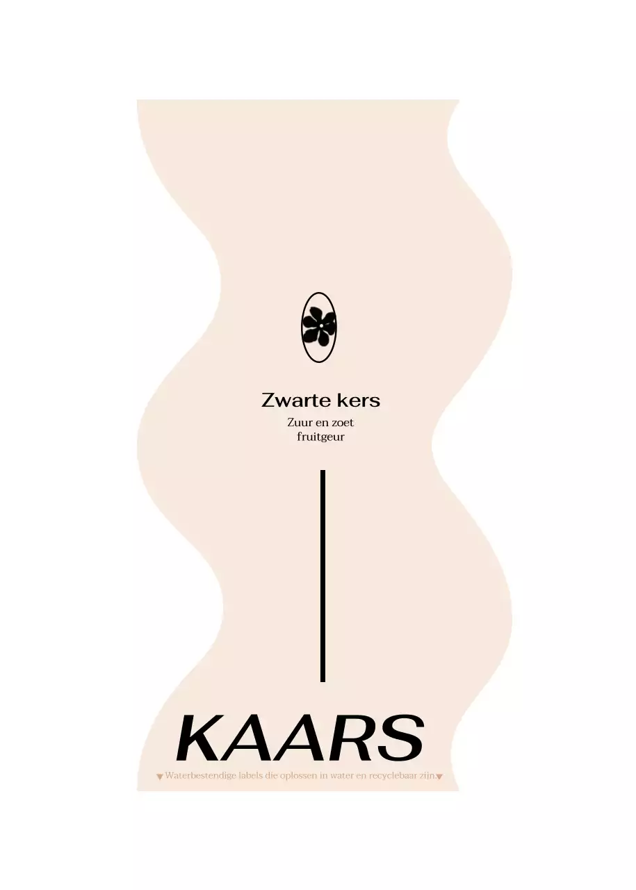 Kaarsontwerp met unieke vormen in geel en roze