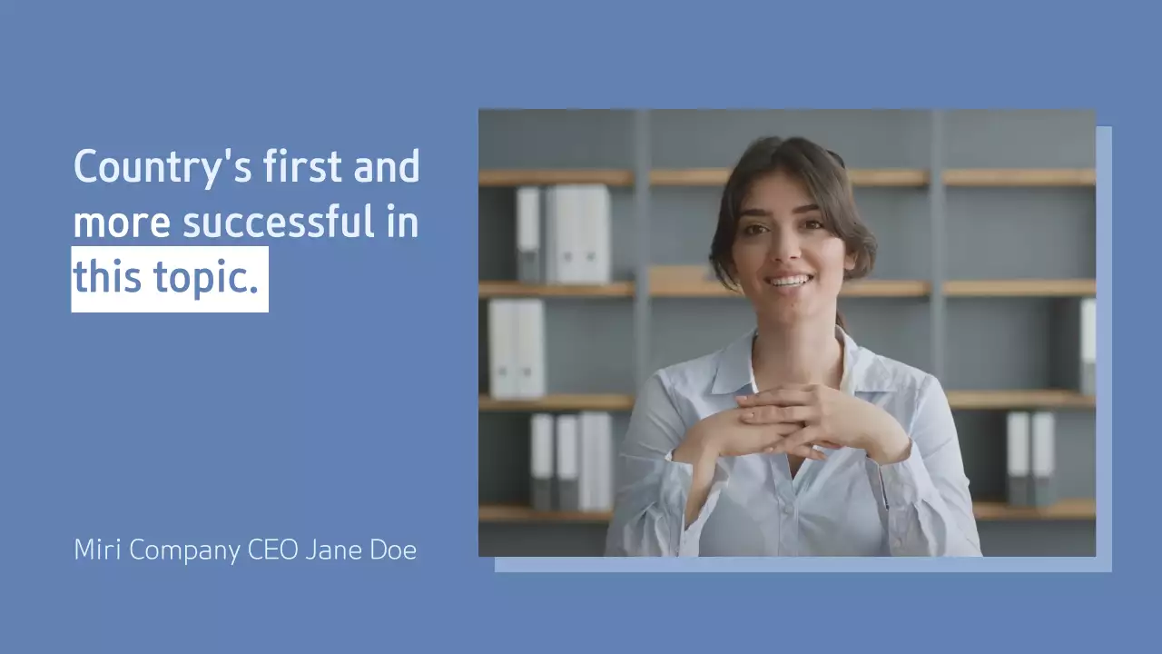 블루 프로페셔널 비즈니스 프레젠테이션