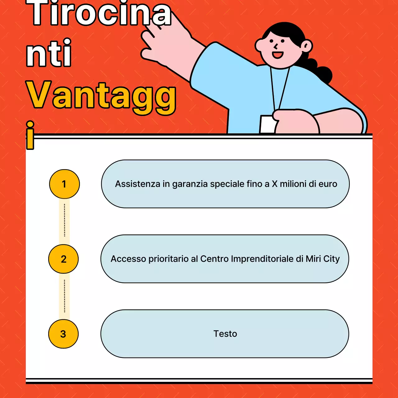 Una semplice proposta di reclutamento arancione per i tirocinanti imprenditoriali