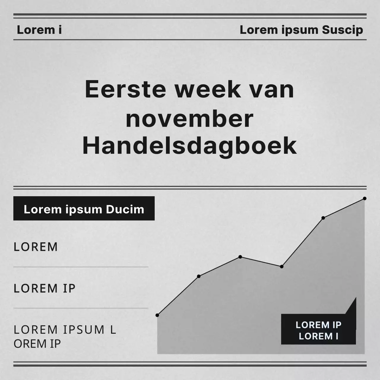 Een eenvoudig dagboekverslag in grijs en zwart