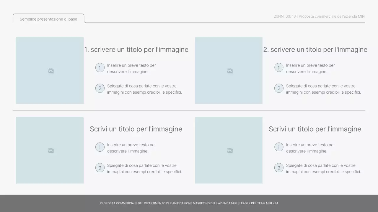 Semplice rapporto di base in azzurro e verde chiaro