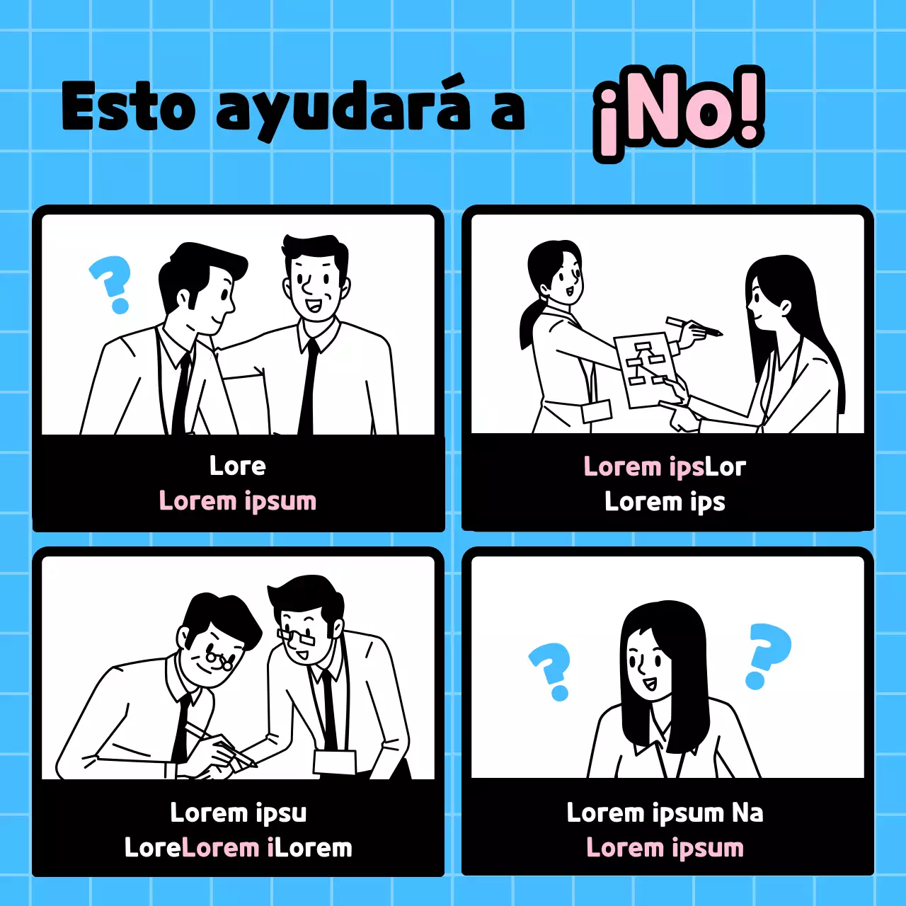 Formación en el lugar de trabajo con fondo azul claro