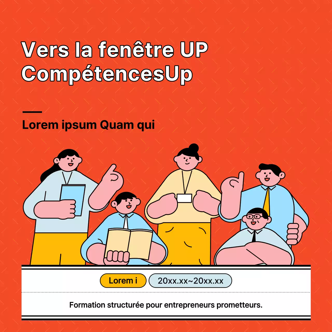 Un simple argumentaire orange pour recruter des stagiaires entrepreneurs
