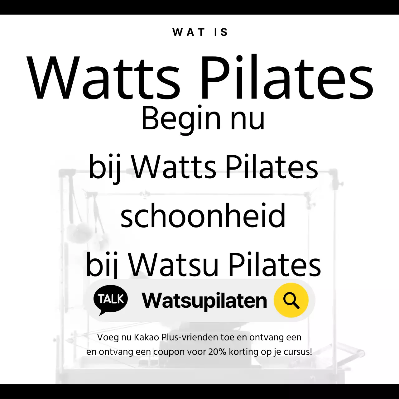 Modern Pilates promoten in zwart