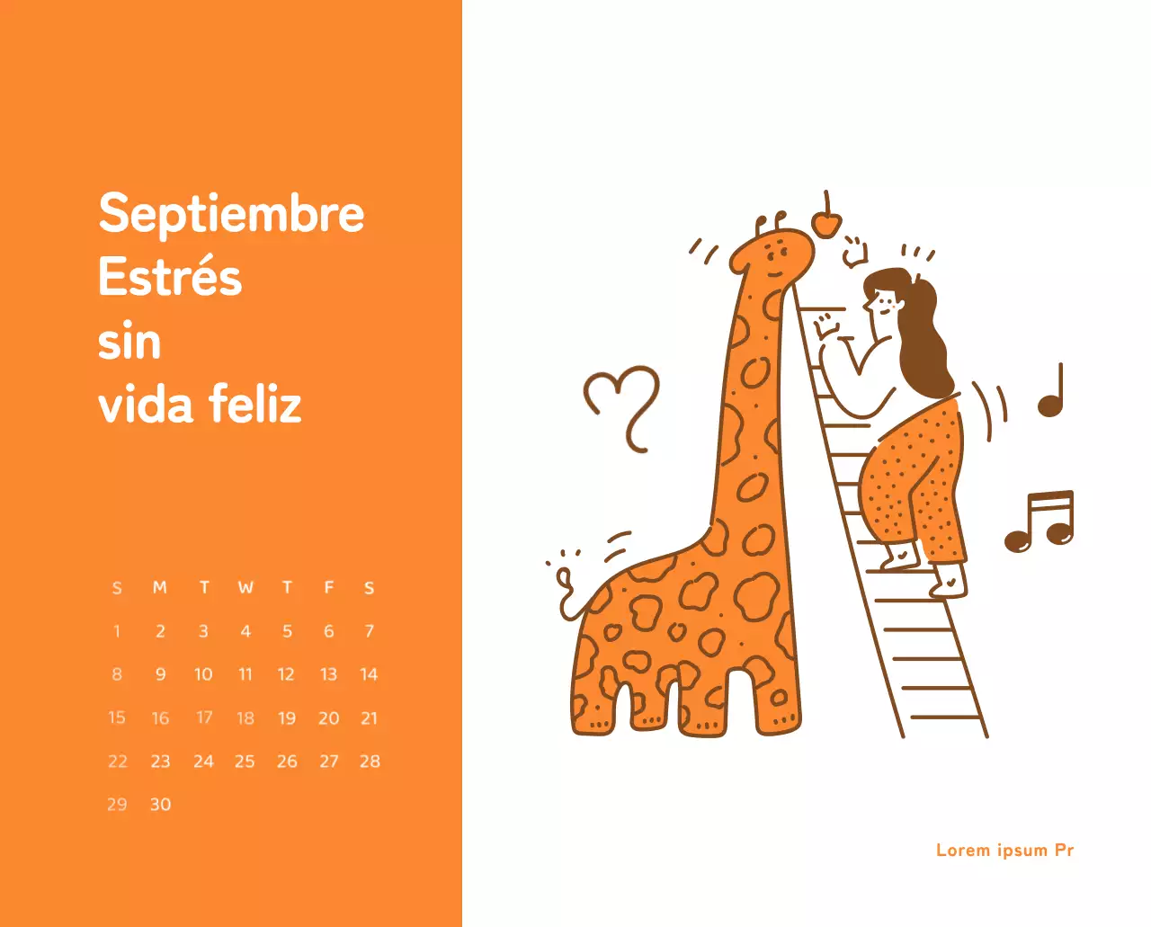 Un calendario con ilustraciones llenas de color y emoción