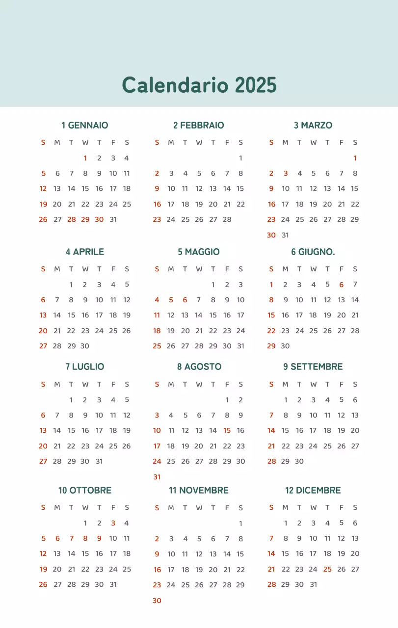 Un calendario con illustrazioni colorate ed emozionali