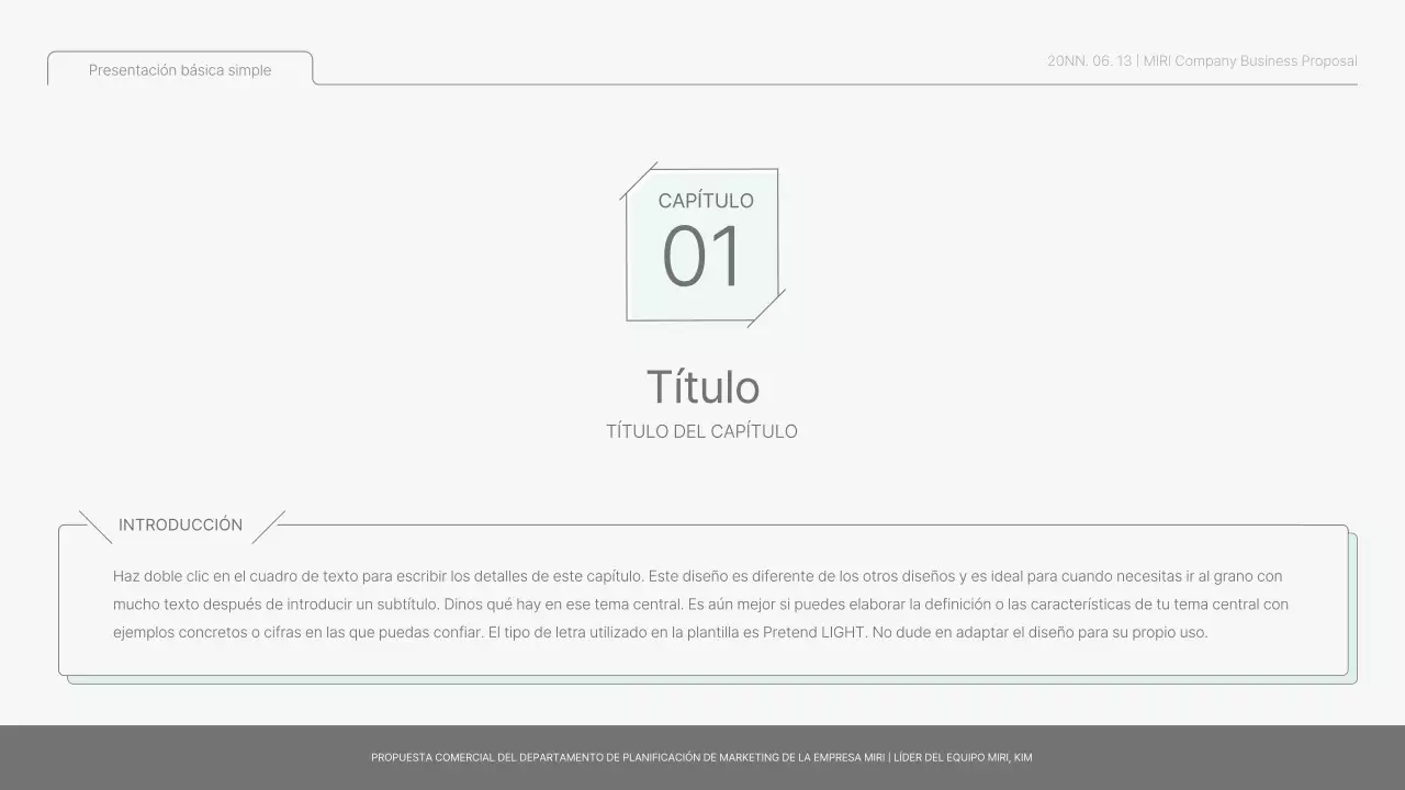 Informe básico sencillo en azul claro y verde claro