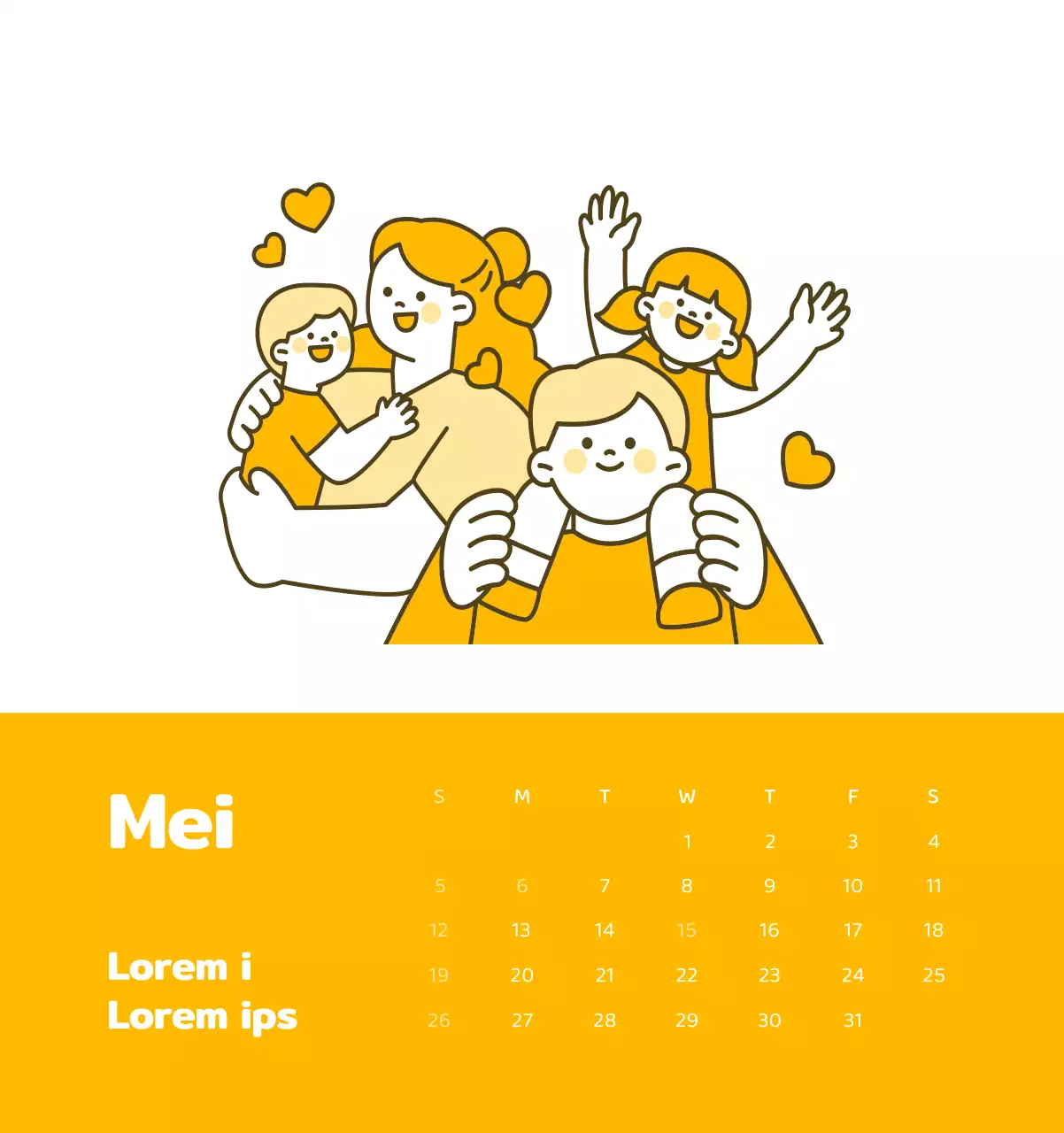 Een kalender met kleurrijke, emotionele illustraties