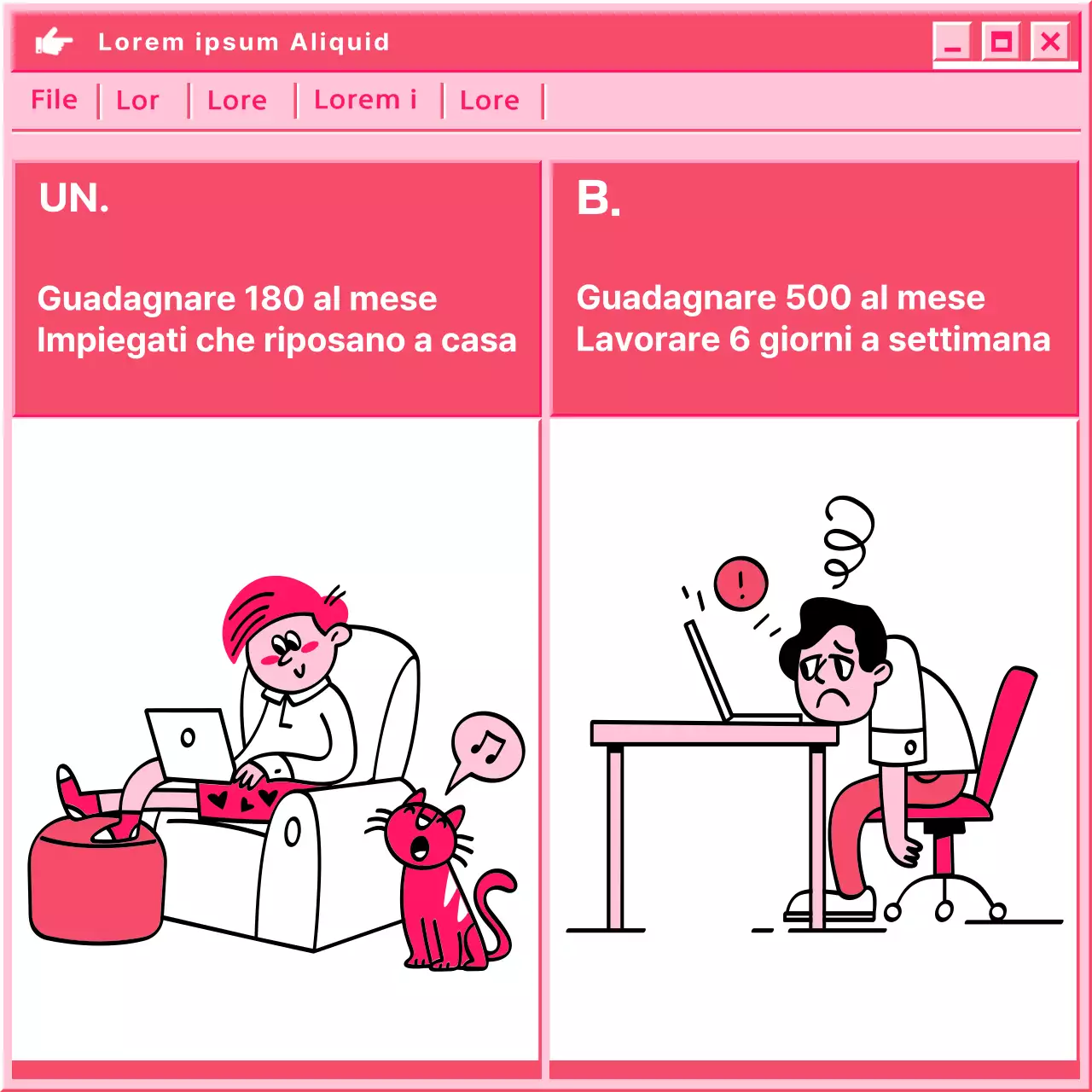 Un semplice gioco di equilibrio in rosa e rosa @simplebalance