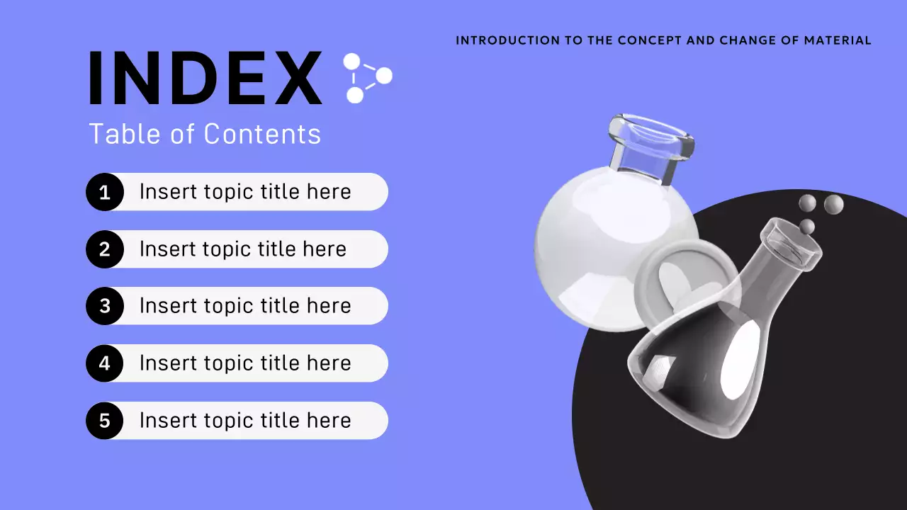 블루 모던 사이언스 과정 프레젠테이션