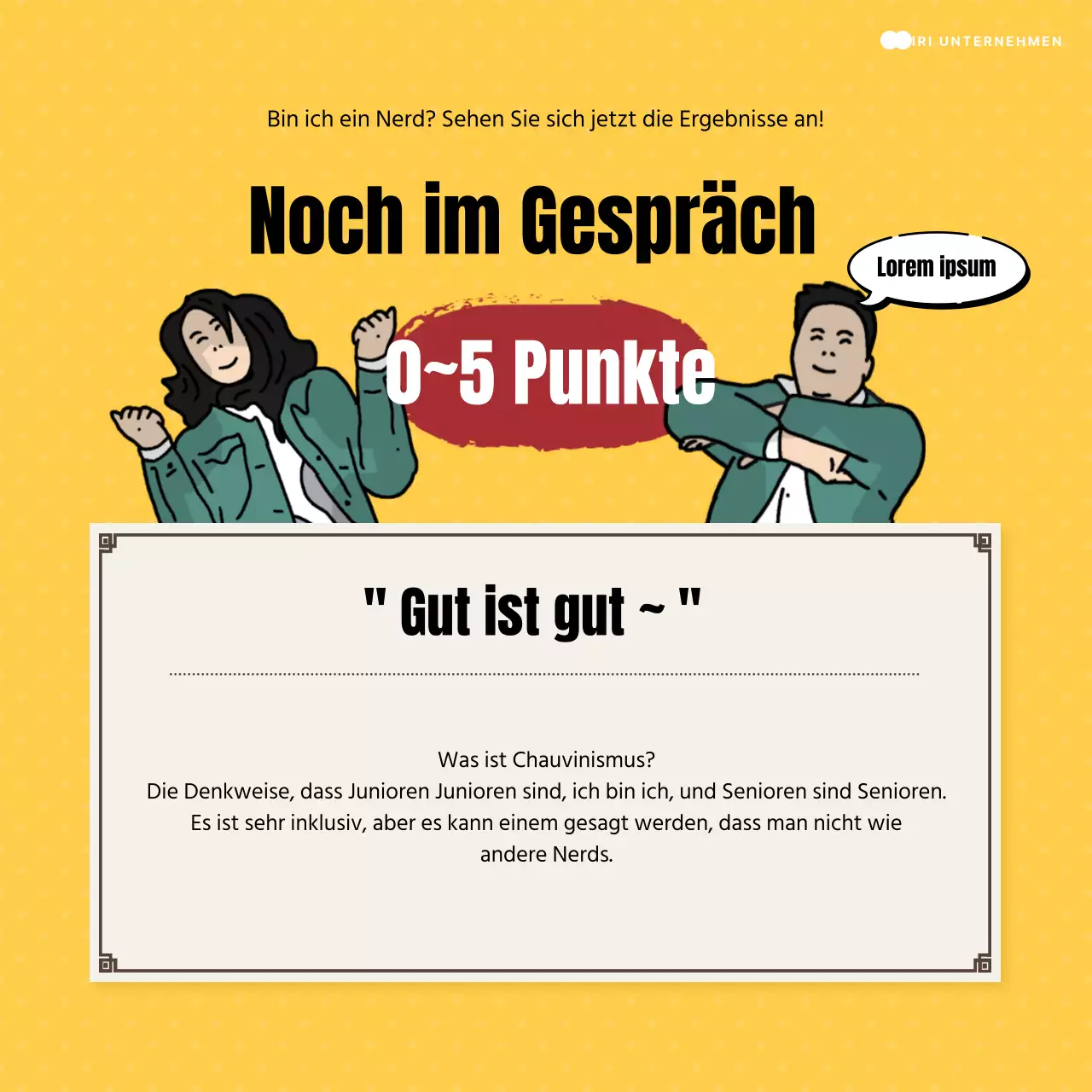 Gelber und schwarzer Knebeltest @yellowandblackgagtest